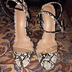 Banana Republic Snakeskin Strappy Heels